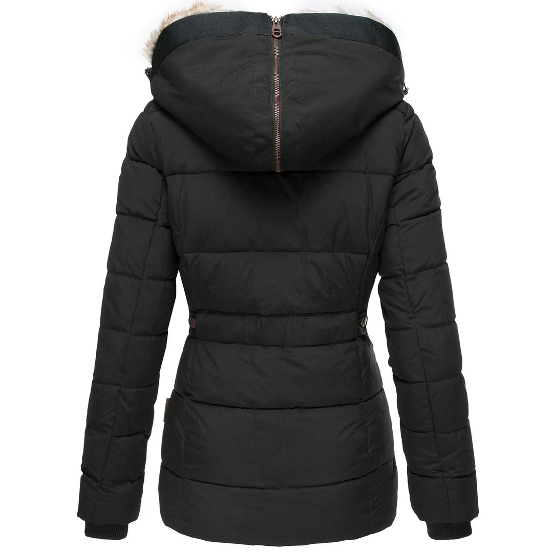 Audrey™ | Warme winterjas met bontvoering