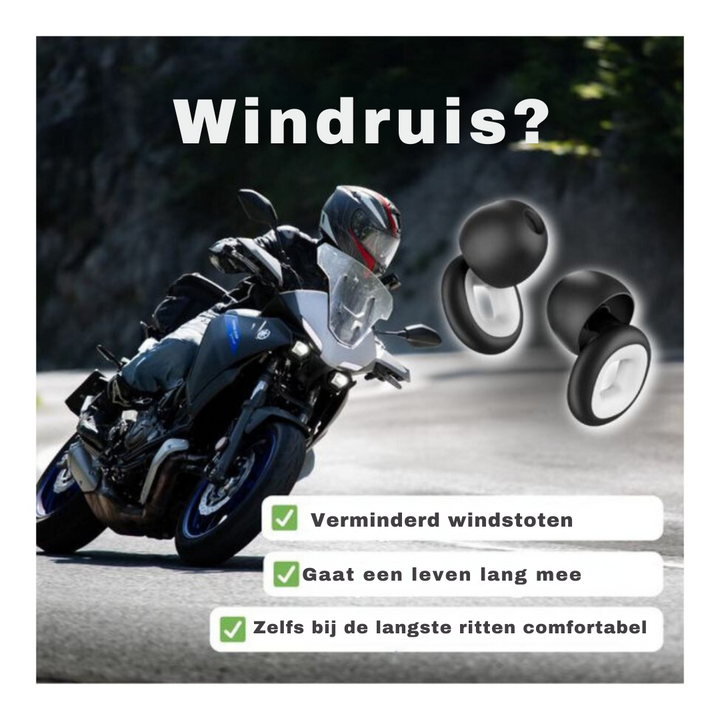 WindPlugs™ | Motor oordopjes | 1+1 Gratis